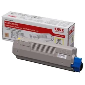 Freecolor OKI cartouche de toner d'origine jaune 6000 pages pour C5850/5950/MC560 pas cher