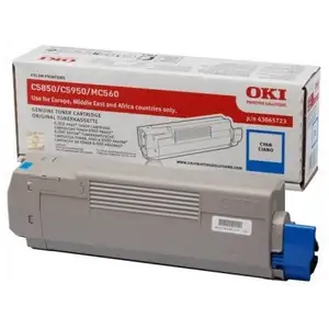 Freecolor OKI cartouche de toner d'origine cyan 6000 pages pour C5850/5950/MC560 pas cher