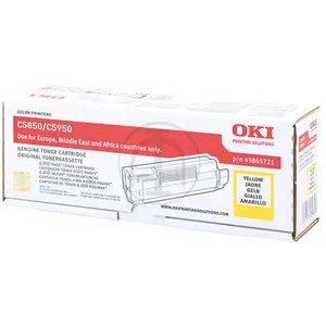 Freecolor OKI - Jaune - original - cartouche de toner - pour OKI MC560dn, MC560n; C5850dn, 5850n, 5950cdtn, 5950dn, 5950dtn, 5950n pas cher