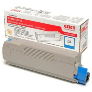 Freecolor OKI cartouche de toner d'origine cyan 5000 pages pour C5800/C5900 pas cher