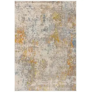 Novatrend Tapis tissé plat moderne  Jaune 080x150 cm pas cher