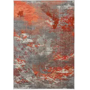 Novatrend Tapis tissé plat moderne Rouge 120x170 cm pas cher