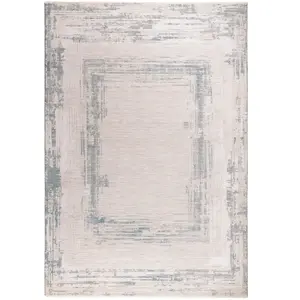 Novatrend Tapis tissé plat moderne Bleu 200x300 cm pas cher