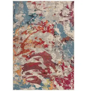 Novatrend Tapis tissé plat moderne  Rouge 200x290 cm pas cher