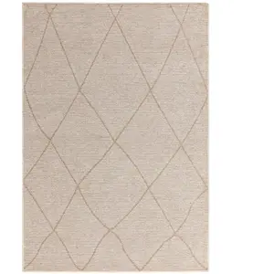 Novatrend Tapis de salon en jute beige 200x290 cm