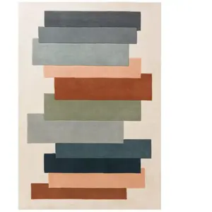 Novatrend Tapis tufté main en laine Beige 160x230 cm pas cher