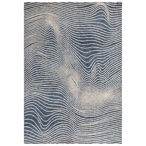 Novatrend Tapis de salon design bleu 160x230 cm pas cher