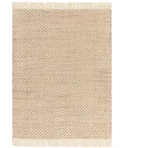 Novatrend Tapis de salon en jute beige 160x230 cm pas cher