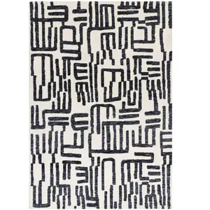 Novatrend Tapis moderne tissé plat Bleu 120x170 cm pas cher