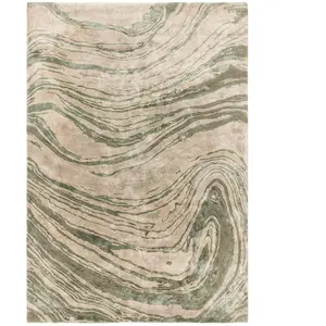 Novatrend Tapis de salon en Viskosevert 200x300 cm