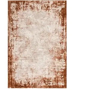 Novatrend Tapis de salon moderne orange 160x230 cm pas cher