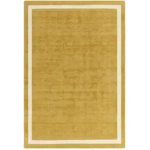 Novatrend Tapis de salon moderne en laine jaune 120x170 cm