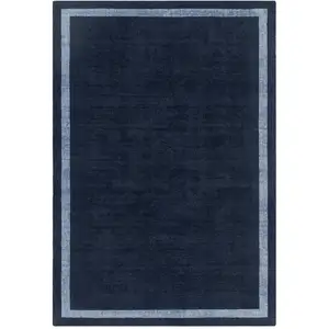 Tapis de salon moderne en laine bleu 160x230 cmVendu parrue-du-commerce