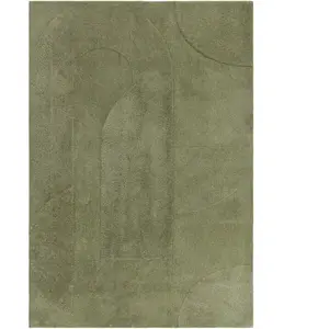 Novatrend Tapis de salon moderne vert 200x290 cm pas cher