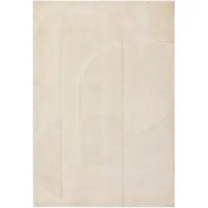 Novatrend Tapis de salon moderne blanc 200x290 cm