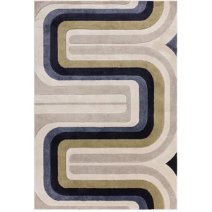 Novatrend Tapis de salon vintage bleu 120x170 cm pas cher