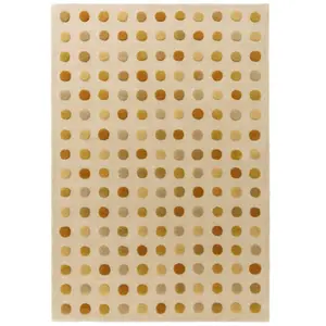 Novatrend Tapis de salon moderne pure laine beige 200x300 cm