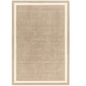 Novatrend Tapis de salon moderne en laine beige 120x170 cm