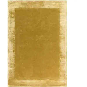 Novatrend Tapis moderne en laine fait main jaune 120x170 cm pas cher