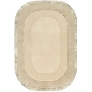 Novatrend Tapis tufté main en laine Beige 160x230 cm pas cher