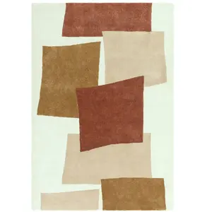Novatrend Tapis moderne tufté main  Orange 160x230 cm pas cher