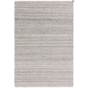 Novatrend Tapis de salon moderne tissé main gris 240x340 cm pas cher