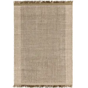 Novatrend Tapis moderne en laine tissé main beige 160x230 cm pas cher