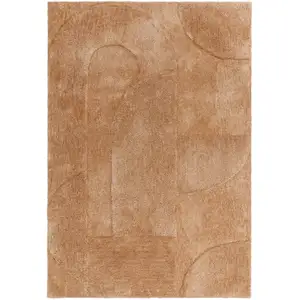 Novatrend Tapis de salon moderne marron 120x170 cm pas cher