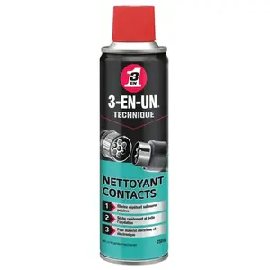 3-EN-UN TECHNIQUE Nettoyant Contacts aérosol - 250 ml pas cher