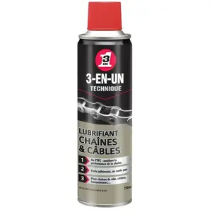 3-en-un LUBRIFIANT PTFE 3EN1 CHAINE/CABL pas cher