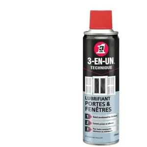 WD-40 3 en un Technique Lubrifiant Portes & Fenetres Aerosol 250 Ml pas cher