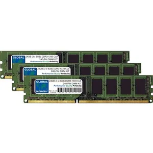 24Go (3 x 8Go) DDR3 1333MHz PC3-10600 240-PIN DIMM MÉMOIRE KIT POUR OR...Vendu paramazon