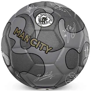 Manchester City Ballon 32 Panel Camo Signature Team Merchandise Gris Taille 5 MC08901 pas cher