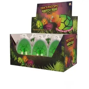 Keycraft NURCHUMS  ufs à Couver, Hachures et Croissances Tricératops De Dinosaures (Grand 11cm) pas cher