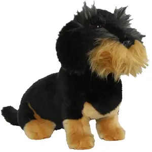 Peluche Living Nature : teckel à poil dur pas cher