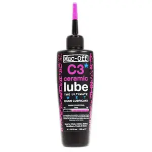 Comparateur de prix : Muc Off - C3 Wet Ceramic Lube - Huile pour chaîne taille 120 ml, rose