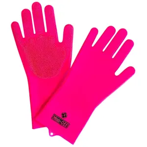 Muc-Off Deep Scrubber, gants de lavage , couleur: Fuchsia , taille: L
