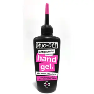 Muc-Off Gel Mains Antibactérien Désinfectant (120ml) Noir pas cher
