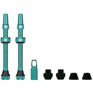 Comparateur de prix : Valves tubeless Muc-Off V2 bleu turquoise (paire)- 60mm