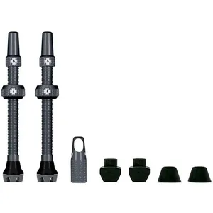 Comparateur de prix : MUC-OFF Valves Pour Pneu Sans Chambre À Air - Paire De 2 - Alu - 60mm - Gris - Muc-Off