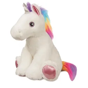 Jouet en peluche - NO NAME - LICORNE SPECIAL NOEL - Rose - 55,9 cm - M... pas cher