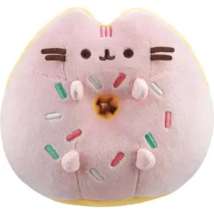 Aurora Peluche - Pusheen - Donut - 16 cm - Rose - Licence officielle pas cher