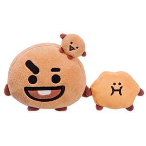 Mascotte peluche BT21 - Line Friends - SHOOKY - 20 cm - Blanc/Marron -...