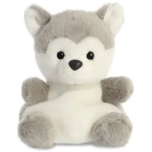 Aurora peluche Palm Pals gris husky 13 cm pas cher