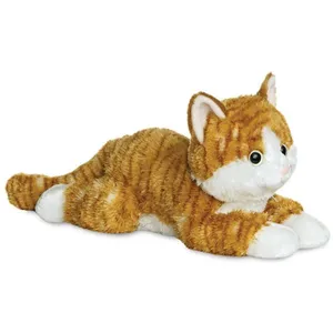 Aurora peluche FlopsiesChester chat Chester 30,5 cm marron pas cher