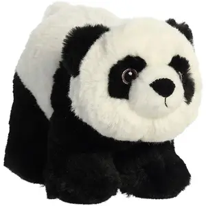 Aurora peluche Eco Nation panda 23 cm en peluche noir/blanc pas cher