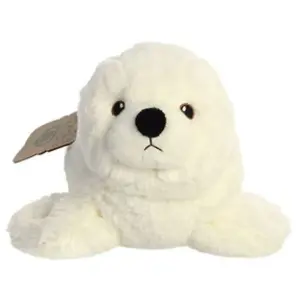 Aurora peluche Eco Nation seal 30,5 cm en peluche blanche pas cher