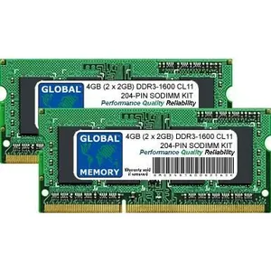 4Go (2 x 2Go) DDR3 1600MHz PC3-12800 204-PIN SODIMM MÉMOIRE RAM KIT PO...Vendu paramazon