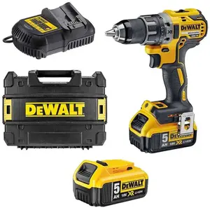 Comparateur de prix : Perceuse Visseuse Compact 18V XR 2 batteries 5Ah Li-Ion DEWALT Dewalt