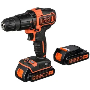 Comparateur de prix : Logilink Noir &; Decker BDCHD18KB Perceuse Visseuse à percussion 2x Accus 18V Coffret
